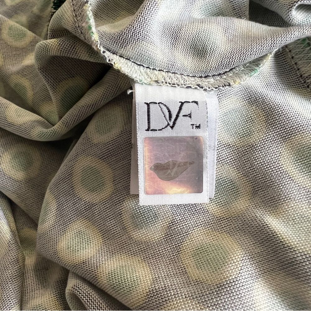 Diane Von Furstenburg Jilda Two Green Silk Retro Short Sleeve Wrap Dress 14 - Picture 11 of 12